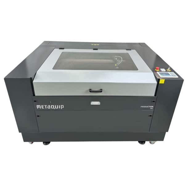 CO2 laser machine production - front