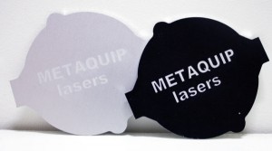 Anodized aluminum laser engraving