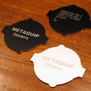 Laser engraving of anodised aluminum with fiber laser or CO2 laser