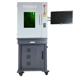Production fiber laser engraving machine - front
