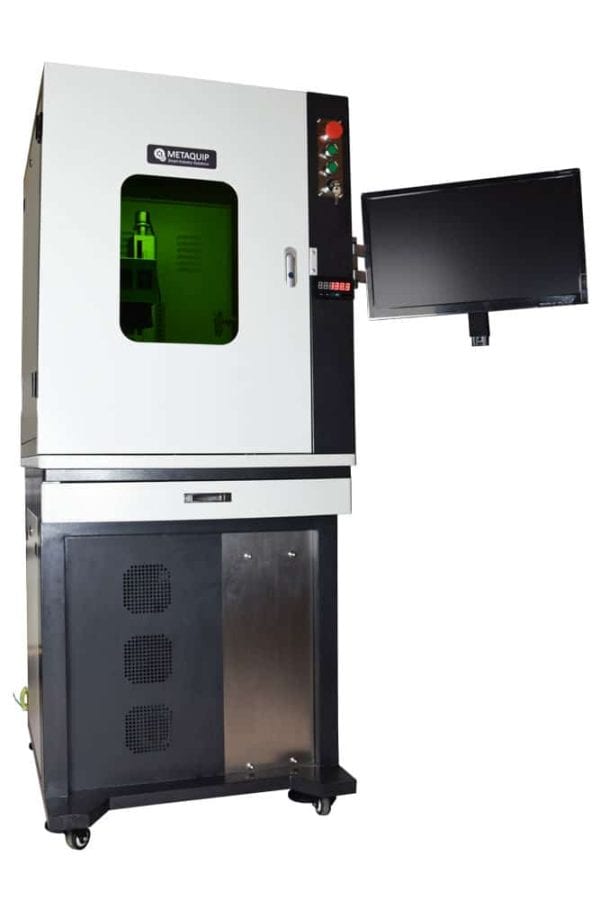 Closed cupboard fiber laser front