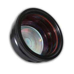 Wide angle lens for fiber laser