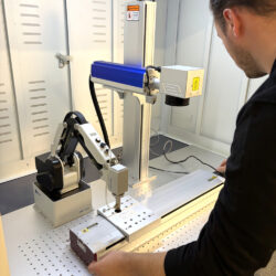 Fiber Engraving Laser Production XL InUse
