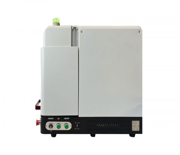 desktop fiber laser engraving machine side view