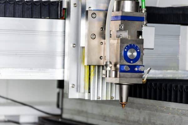 METAQUIP Fiber laser cutting machine side