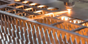 laser cutting flat sheet material