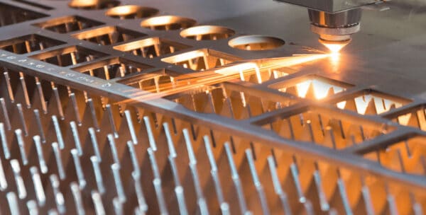 laser cutting flat sheet material