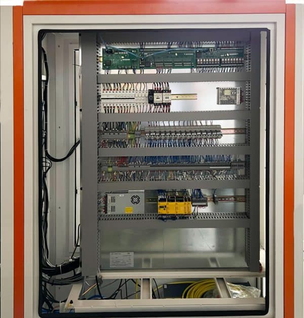 Tube laser cutter electronics cabinet