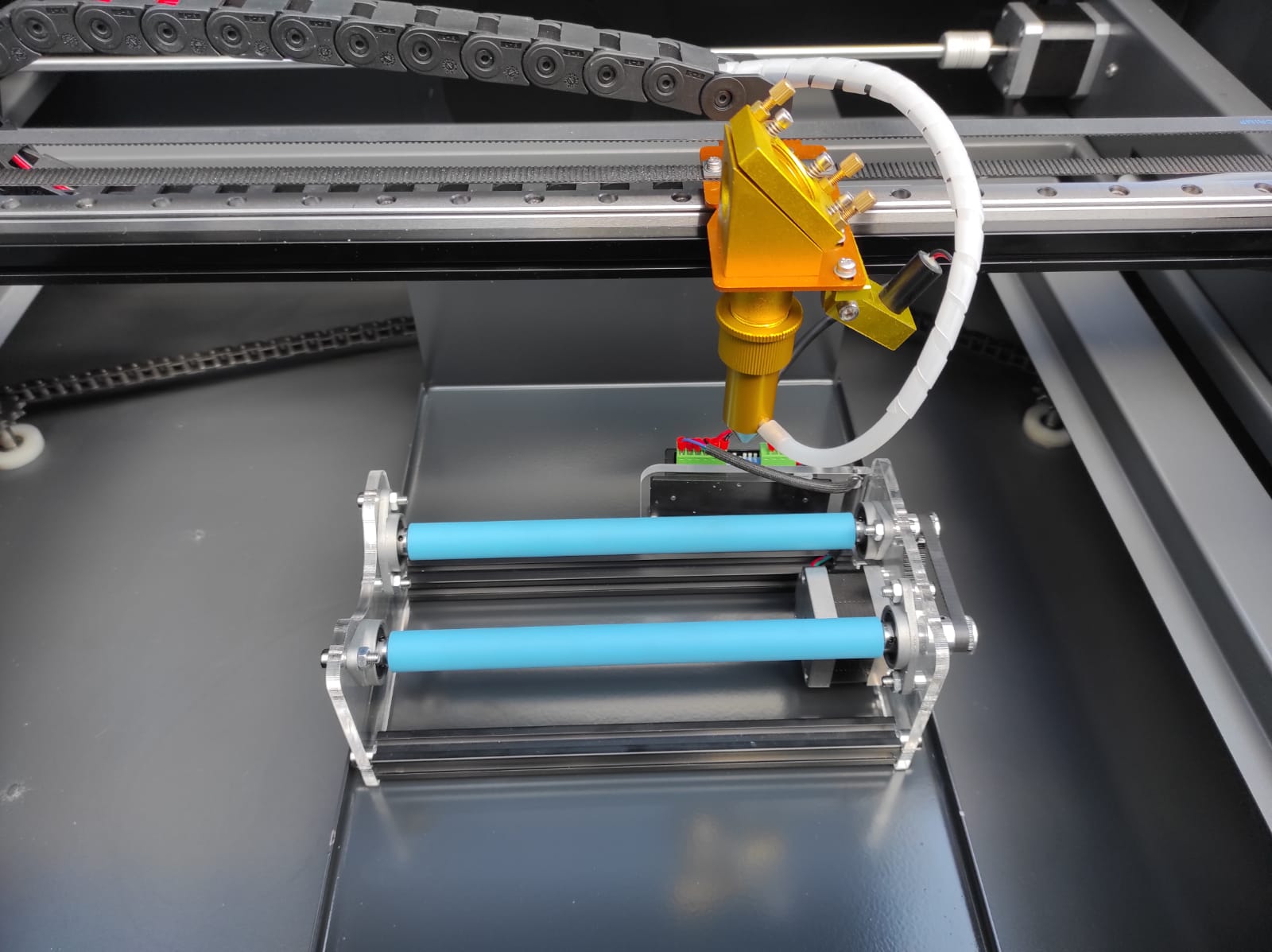 rotation module LITE2 + co2 laser machine