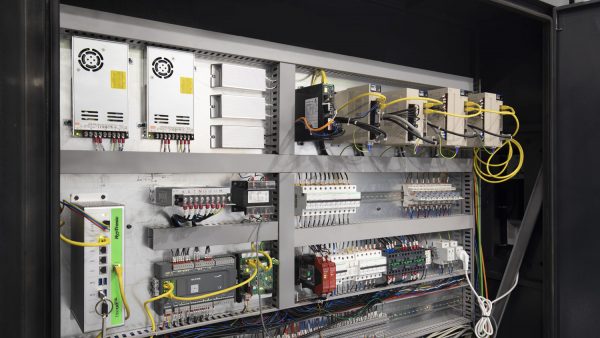 Metal laser cutter electronics cabinet
