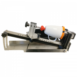 Laser engraving at an angle of round, cylindrical and conical objects - rotary module laser machine