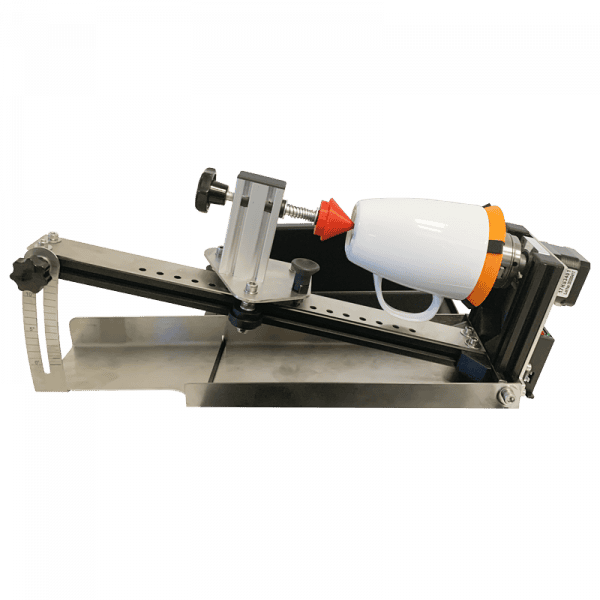 Laser engraving at an angle of round, cylindrical and conical objects - rotary module laser machine
