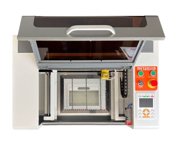Hobby laser engraving machine open